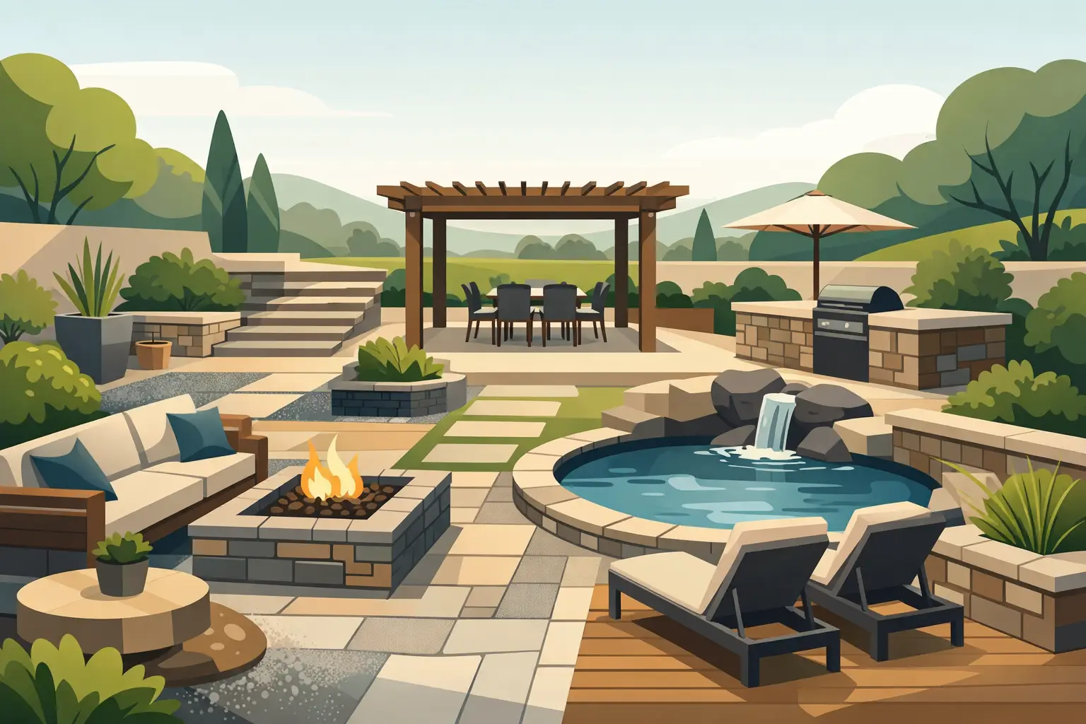 10 Patio Hardscape Ideas That Last