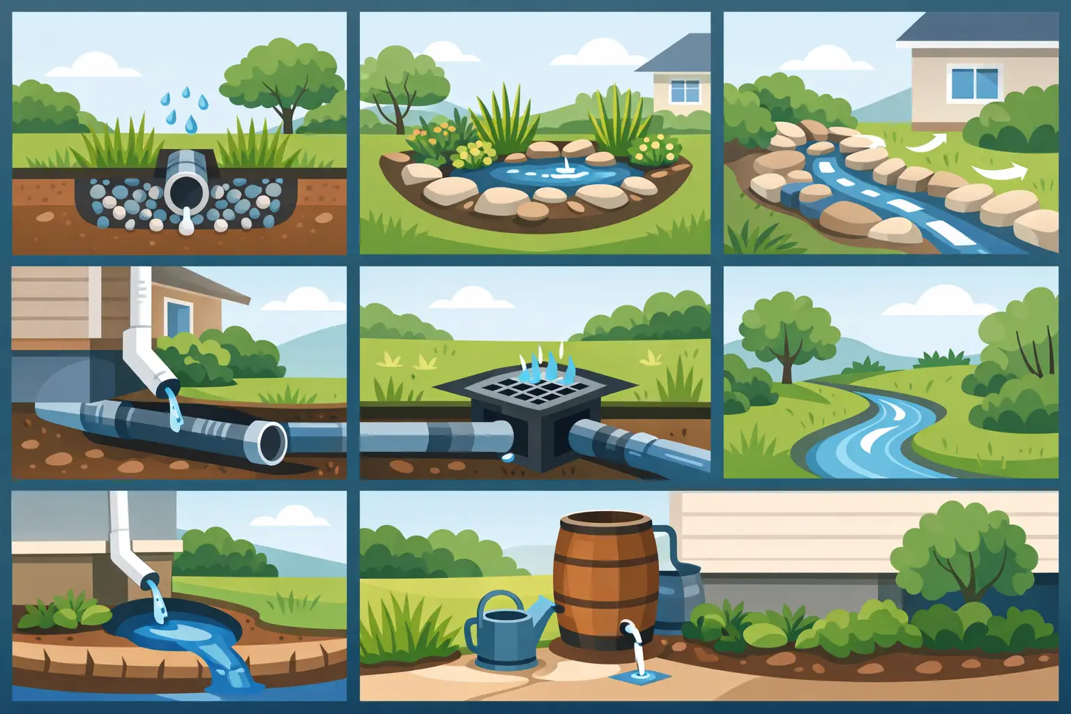 7 Yard Drainage Project Examples That Work