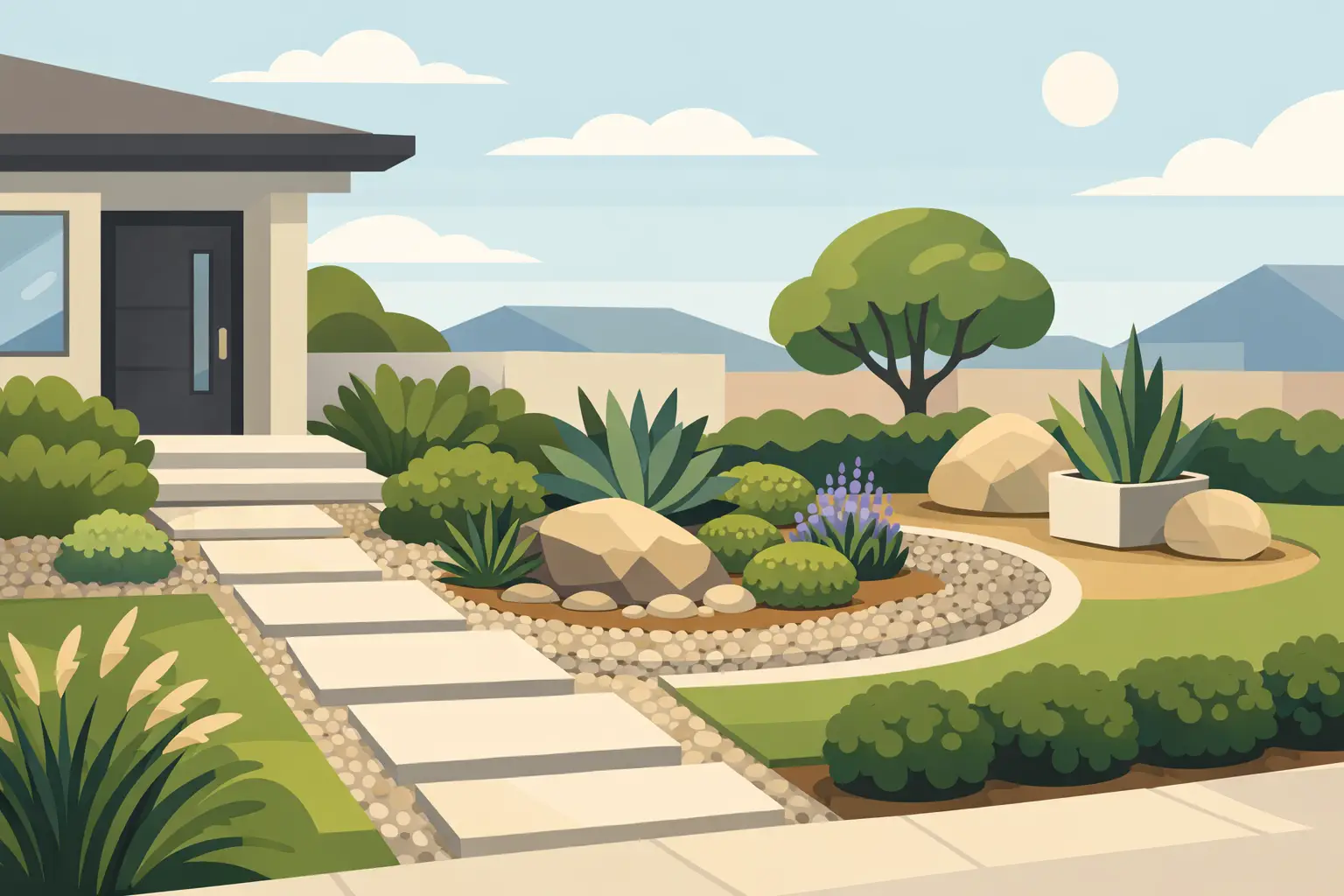 Low Maintenance Landscaping for Front Yard