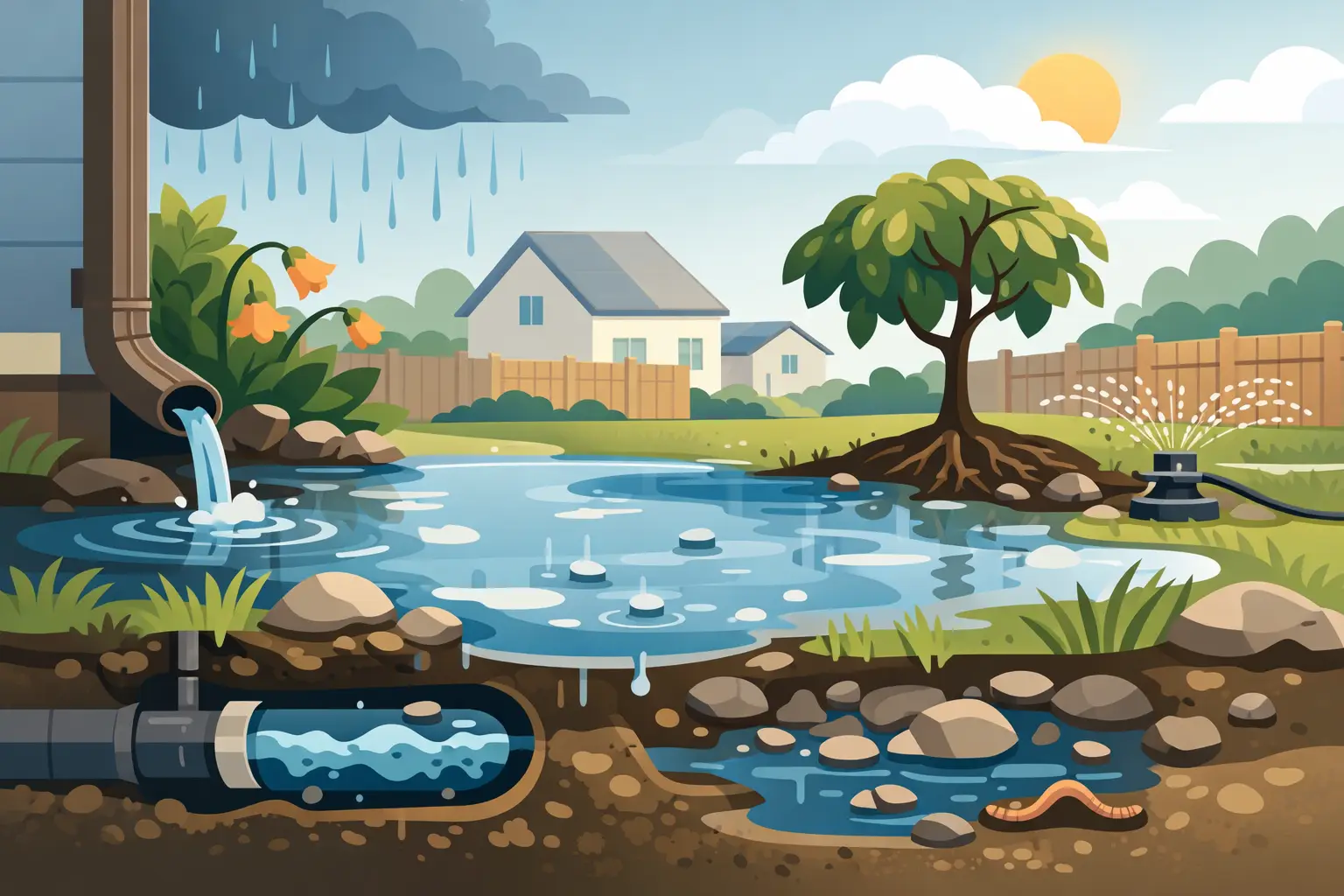 Why Is My Yard Soggy? Common Causes