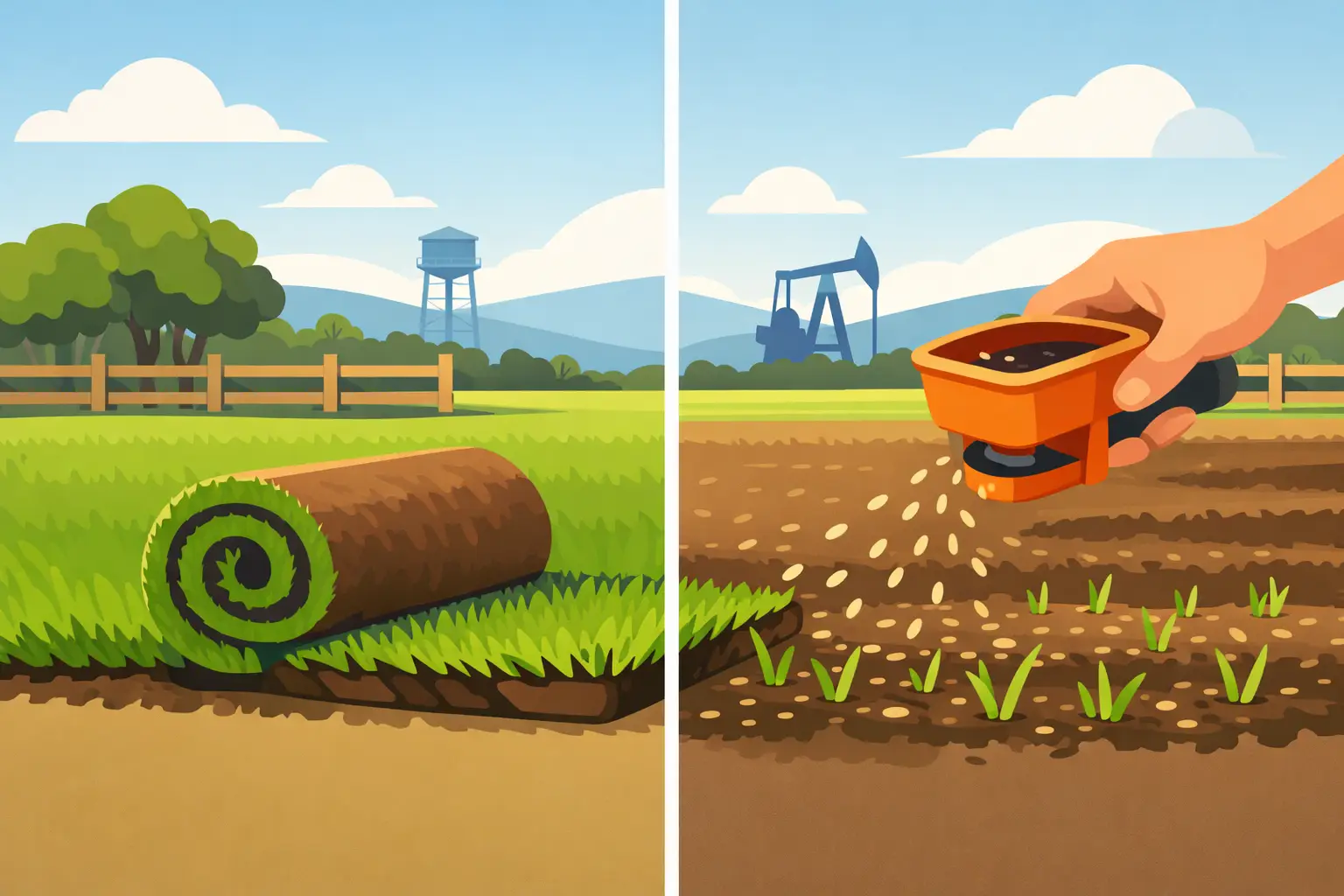 Sod Versus Seed Lawn: What Works in East Texas?