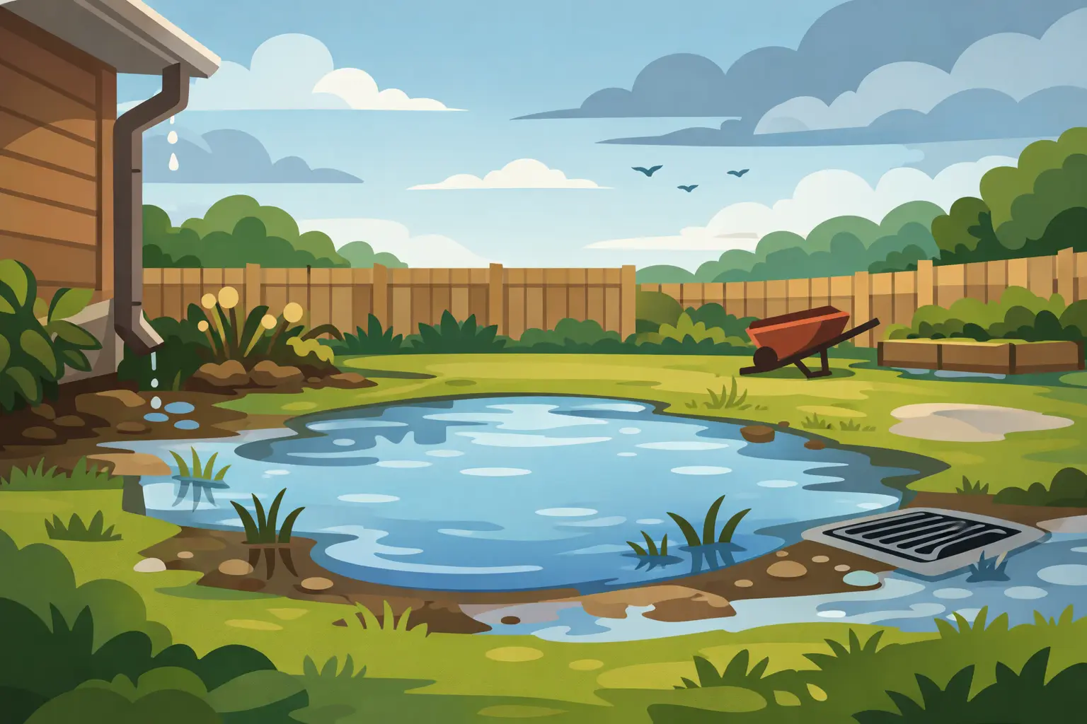 What Causes Standing Water in a Yard?