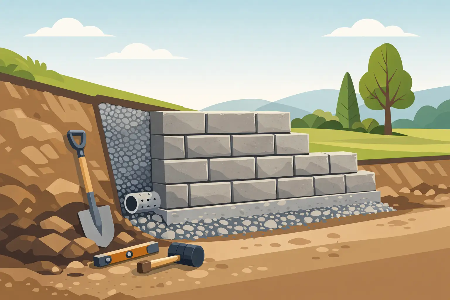How to Build a Retaining Wall That Lasts